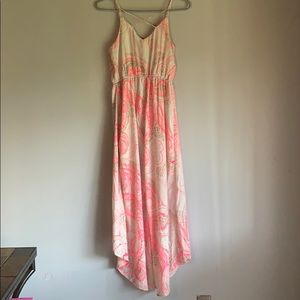 American Eagle High Low Crossback Maxi Dress